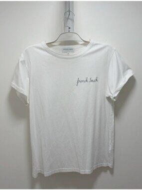 Maison Labiche Paris "French Touch" Embroidered T-Shirt – White – Men’s Medium